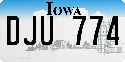 IA license plate DJU774