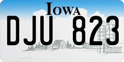 IA license plate DJU823