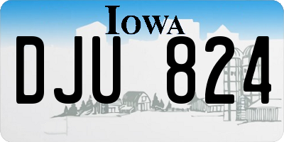 IA license plate DJU824