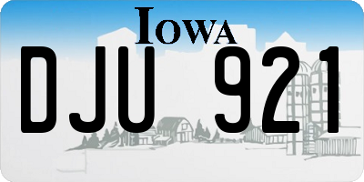 IA license plate DJU921