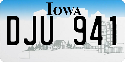 IA license plate DJU941
