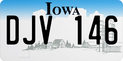 IA license plate DJV146