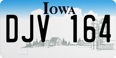 IA license plate DJV164