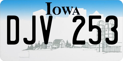 IA license plate DJV253