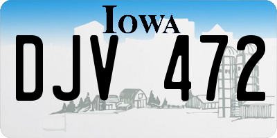 IA license plate DJV472