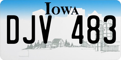 IA license plate DJV483