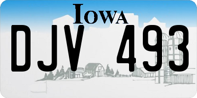 IA license plate DJV493