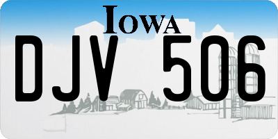 IA license plate DJV506