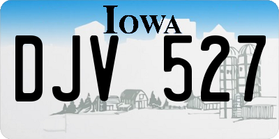 IA license plate DJV527