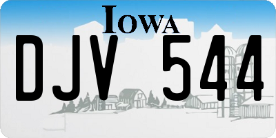IA license plate DJV544