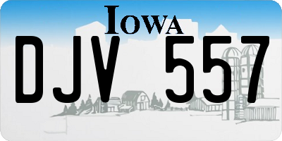 IA license plate DJV557