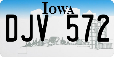 IA license plate DJV572