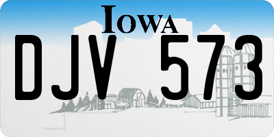 IA license plate DJV573