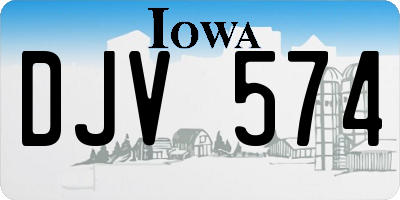 IA license plate DJV574