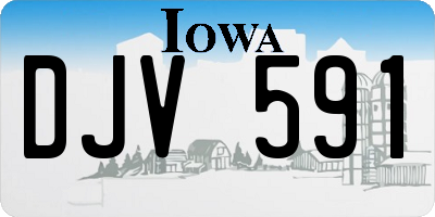 IA license plate DJV591