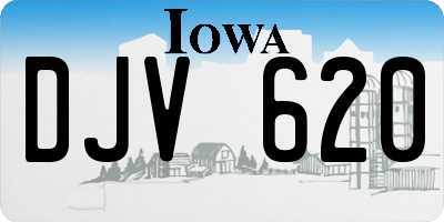 IA license plate DJV620