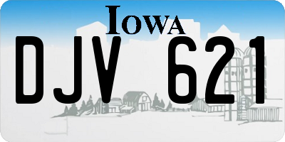 IA license plate DJV621