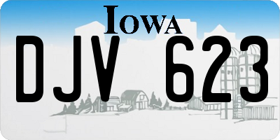 IA license plate DJV623