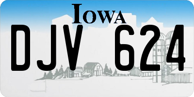 IA license plate DJV624