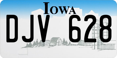 IA license plate DJV628