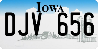 IA license plate DJV656