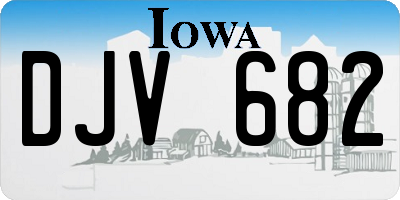 IA license plate DJV682