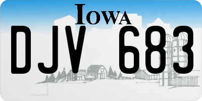 IA license plate DJV683
