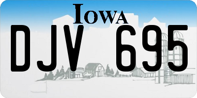 IA license plate DJV695