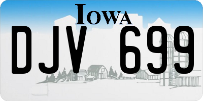 IA license plate DJV699
