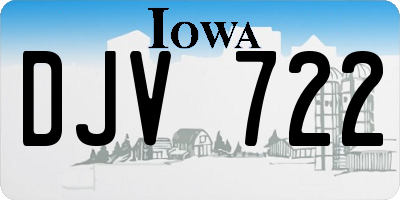 IA license plate DJV722