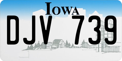 IA license plate DJV739