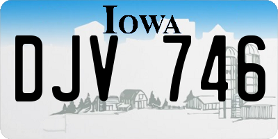 IA license plate DJV746