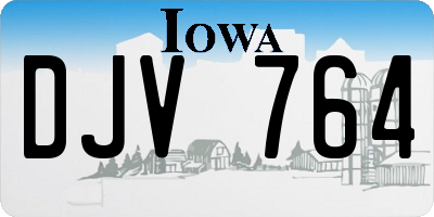 IA license plate DJV764