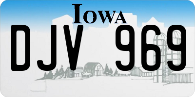 IA license plate DJV969
