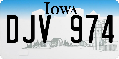 IA license plate DJV974