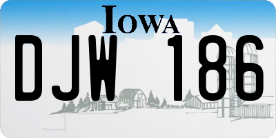 IA license plate DJW186