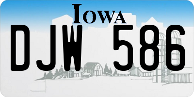 IA license plate DJW586