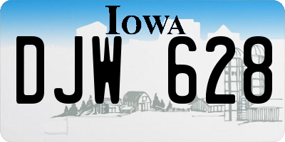 IA license plate DJW628