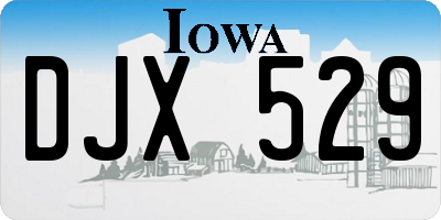 IA license plate DJX529