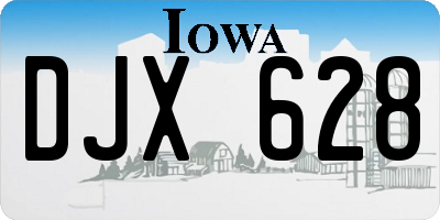 IA license plate DJX628