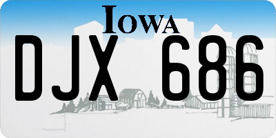 IA license plate DJX686