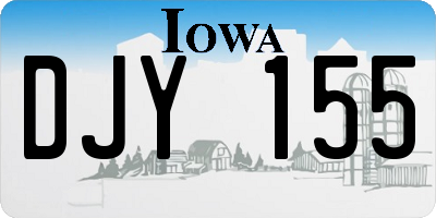 IA license plate DJY155