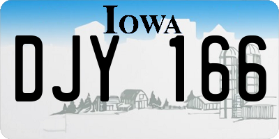 IA license plate DJY166