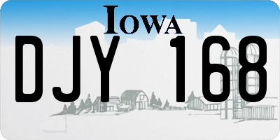 IA license plate DJY168
