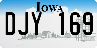 IA license plate DJY169