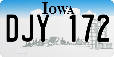 IA license plate DJY172