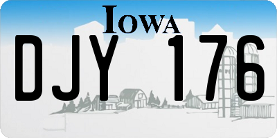 IA license plate DJY176