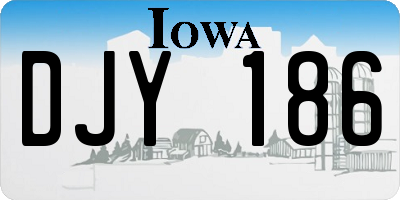 IA license plate DJY186