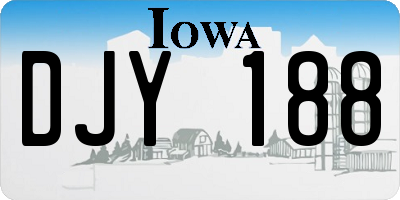 IA license plate DJY188