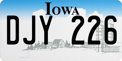 IA license plate DJY226